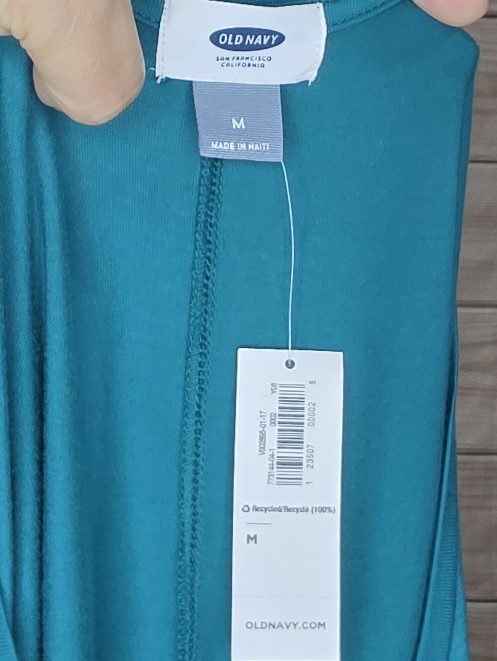 Old Navy Luxe Tank High Neck Swing Style Emerging Emerald Green Teal M - Picture 3 of 5